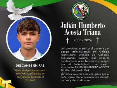 COMUNICADO: JULIÁN HUMBERTO ACOSTA TRIANA (Q.E.P.D.) 